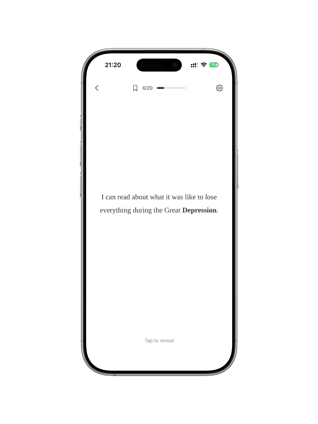 Review what you learn in context